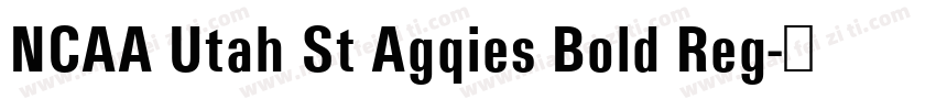 NCAA Utah St Agqies Bold Reg字体转换